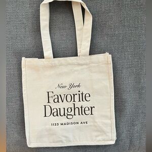 Favorite Daughter Beige Canvas Tote